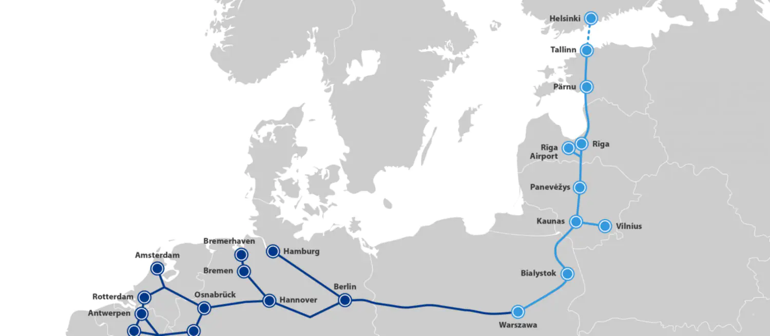 Rail Baltica: tilts starp Baltiju un Eiropu