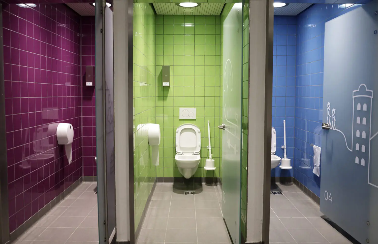 Общественные туалеты в Европе: девять примеров дизайна